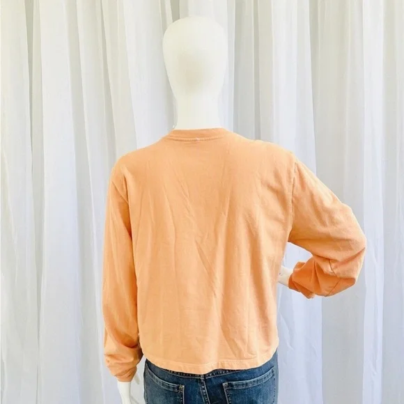 Outdoor Voices Apricot Sweatshirt with Blue Graphic - Picture 2 of 5